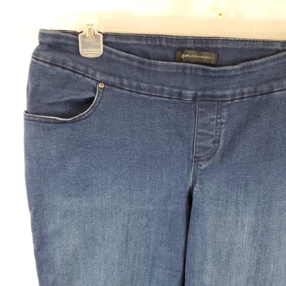 Lee Platinum LabelMidrise Fit Barely Boot 16W Medium Womens Pull On Jeans - Picture 4 of 11